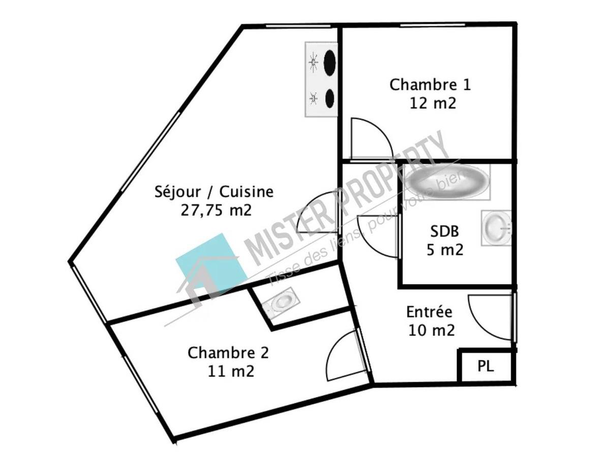 HOUILLES Quartier Blanches-Pierrats-Tonkin - 3 PIECES + PARKING 4