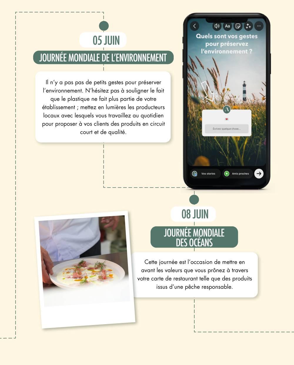 Comme chaque mois, l’Atelier Dotcom vous présente le calendrier marketing du mois pour les secteurs de l’hôtellerie et de la restauration. 

Découvrez les dates clés à ne pas manquer pour réaliser une communication qui boostera vos réseaux sociaux. 

Notre équipe se tient à votre disposition pour vous accompagner dans la communication digitale de votre établissement.

Suivez leurs différentes pages afin de ne manquer aucune nouvelle !
Instagram, LinkedIn, Woopen: @atelierdotcom 3